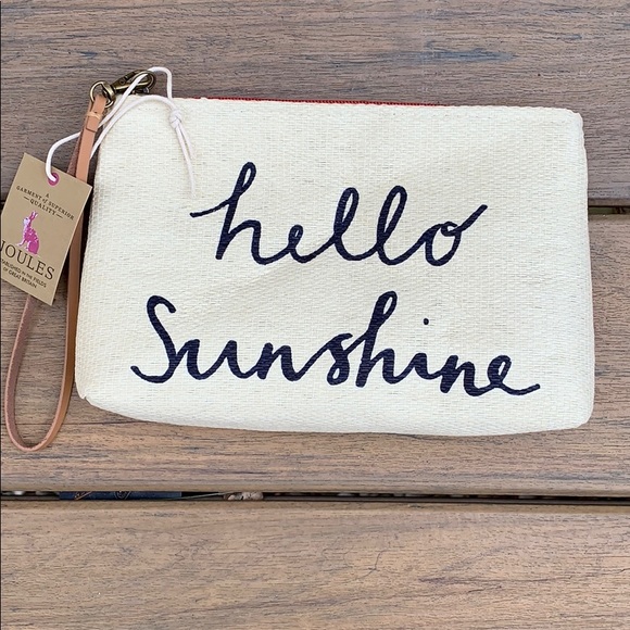 Joules Red Sun Cosmetic Case NWT - Picture 2 of 8